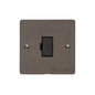 Elite Flat Plate Range Matt Bronze Switches & Sockets, T09 - Unswitched Spur (13 Amp) by Heritage Brass By M-Marcus