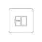 Heritage Brass Stylist Bronze Flat Plate - Square Edge - Switched Spur (13 Amp) - Type QL9 by Heritage Brass By M-Marcus