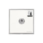 Executive Range Matt White with Polished Chrome Switches & Sockets, EX20 - 1 Gang Dimming Toggle Switch by Heritage Brass By M-Marcus