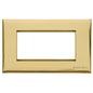 Windsor Range Polished Brass Switches & Sockets, WN1 - 4 Module Euro Plate by Heritage Brass By M-Marcus