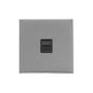 Windsor Range Satin Chrome Silk Switches & Sockets, WN35 - 1 Gang Master Line Socket by Heritage Brass By M-Marcus