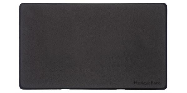 Vintage Range Matt Black, XBK - Double Blank Plate