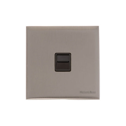 Windsor Range Satin Nickel Switches & Sockets, WN5 - 1 Gang Master Line Socket by Heritage Brass By M-Marcus