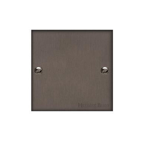 Heritage Brass Stylist Bronze Low Profile Plate - Square Edge - Single Blank Plate -Type RL9 by Heritage Brass By M-Marcus