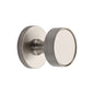 Owen Knurled Knob on Knurled Concealed Base by M Marcus - Heritage Brass