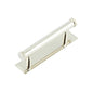 Hoxton, Hoxton Hoxton Wenlock Cabinet Handles 96mm Ctrs Stepped Backplate, Cabinet Hardware, Cabinet Pull Handles