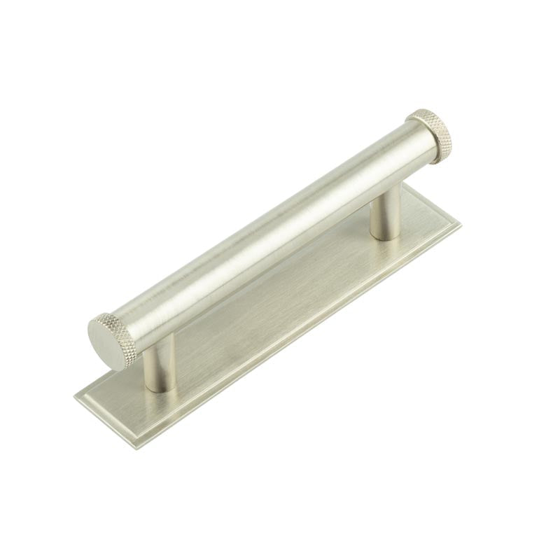 Hoxton, Hoxton Hoxton Wenlock Cabinet Handles 96mm Ctrs Stepped Backplate, Cabinet Hardware, Cabinet Pull Handles