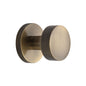 Knightsbridge Knurled Knob on Knurled Concealed base by M Marcus - Heritage Brass