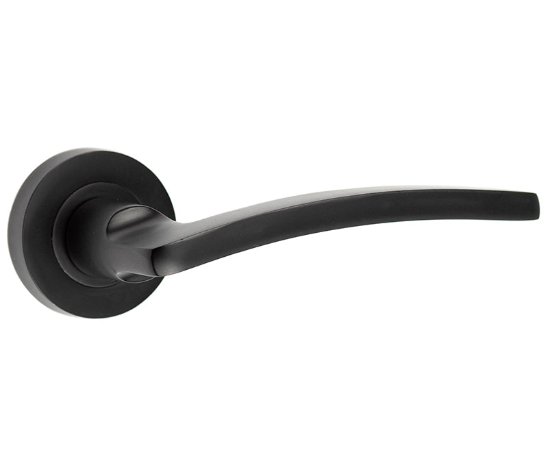 Nero Noir Lever Black Door Handle by Jedo By Frelan