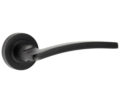 Nero Noir Lever Black Door Handle by Jedo By Frelan