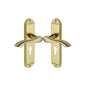 Algarve Door Handle on Plate by M Marcus - Heritage Brass