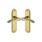 Algarve Door Handle on Plate by M Marcus - Heritage Brass