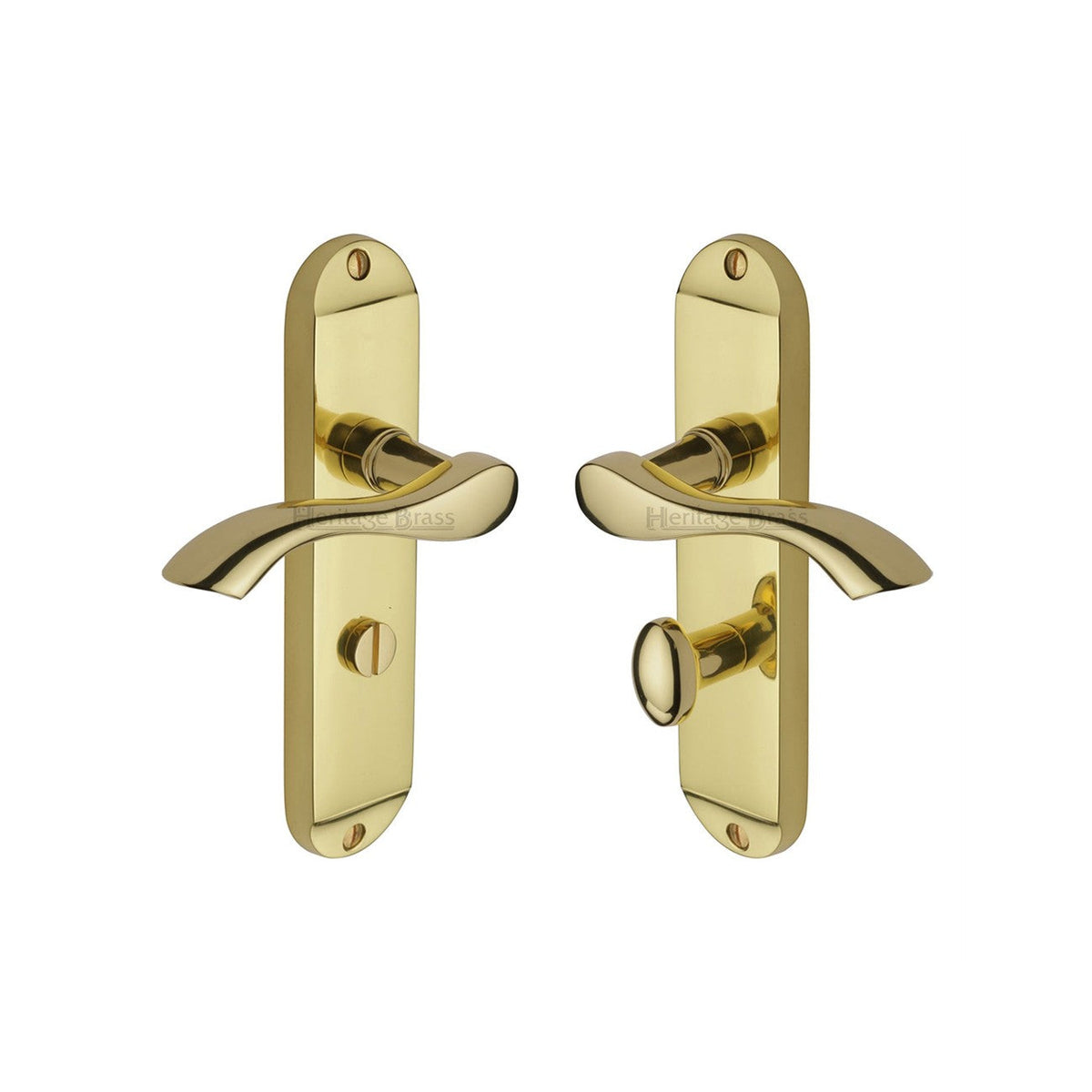 Algarve Door Handle on Plate by M Marcus - Heritage Brass