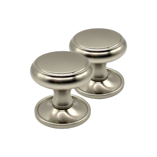 Beau Hardware Mortice Door Knobs - Satin Nickel by Beau- Hardware
