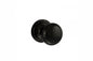Old English Harrogate Solid Brass Mushroom Mortice Knob on Concealed Fix Rose - Black Nickel - Default