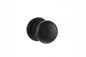 Old English Harrogate Solid Brass Mushroom Mortice Knob on Concealed Fix Rose - Matt Black - Default