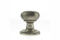 Old English Harrogate Solid Brass Mushroom Mortice Knob on Concealed Fix Rose - Matt Gun Metal - Default