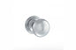 Old English Harrogate Solid Brass Mushroom Mortice Knob on Concealed Fix Rose - Polished Chrome - Default