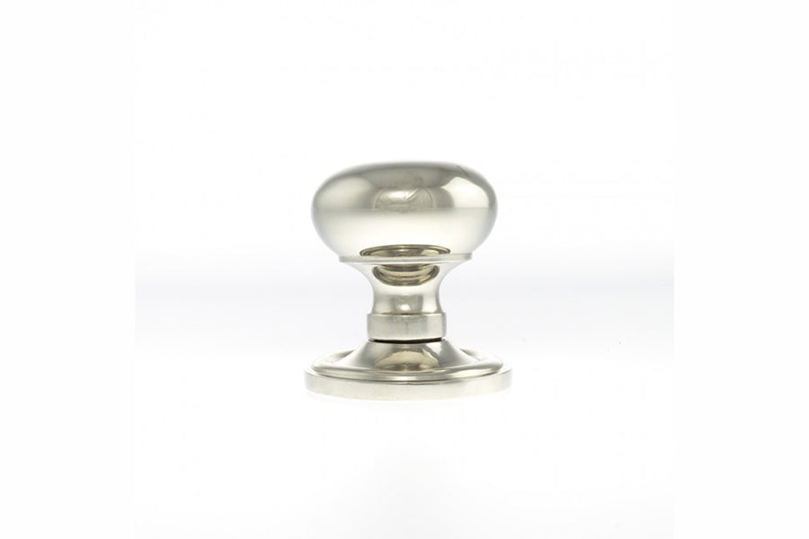 Old English Harrogate Solid Brass Mushroom Mortice Knob on Concealed Fix Rose - additional image
