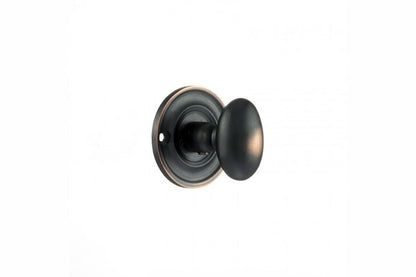 Old English Solid Brass Oval WC Turn and Release - Antique Copper - Default