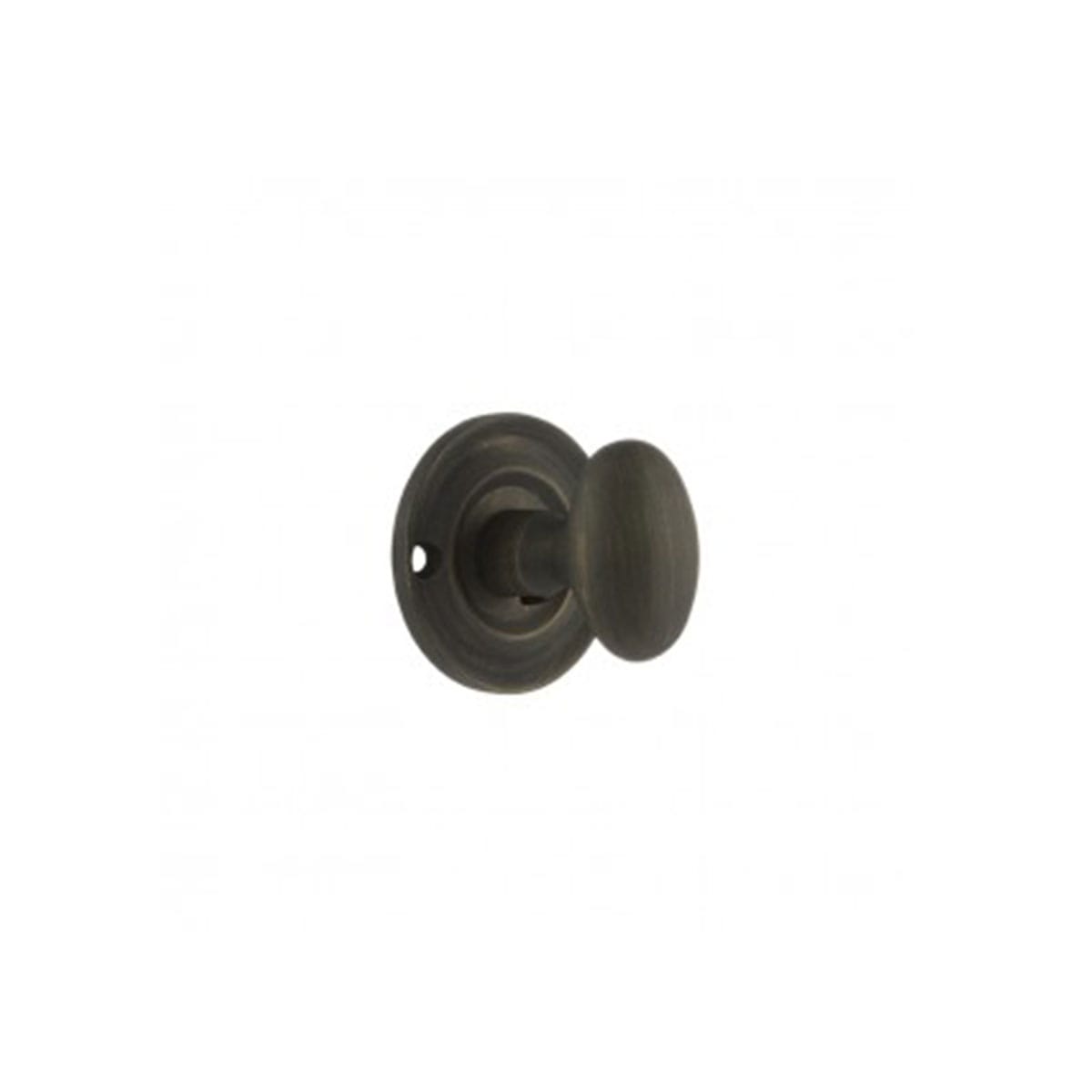 Old English Solid Brass Oval WC Turn and Release - Urban Bronze - Default