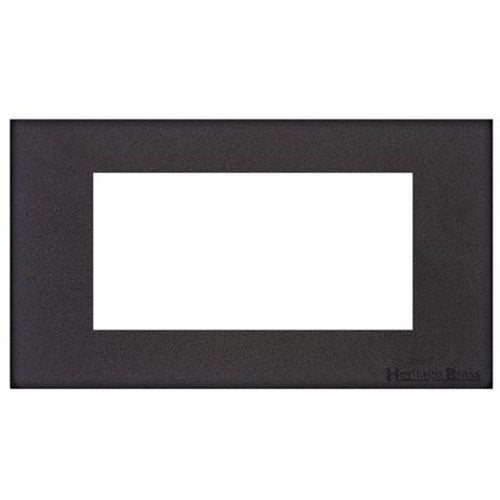 Windsor Range Matt Black 1 Module Euro Plate by Heritage Brass By M-Marcus