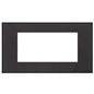 Windsor Range Matt Black 1 Module Euro Plate by Heritage Brass By M-Marcus