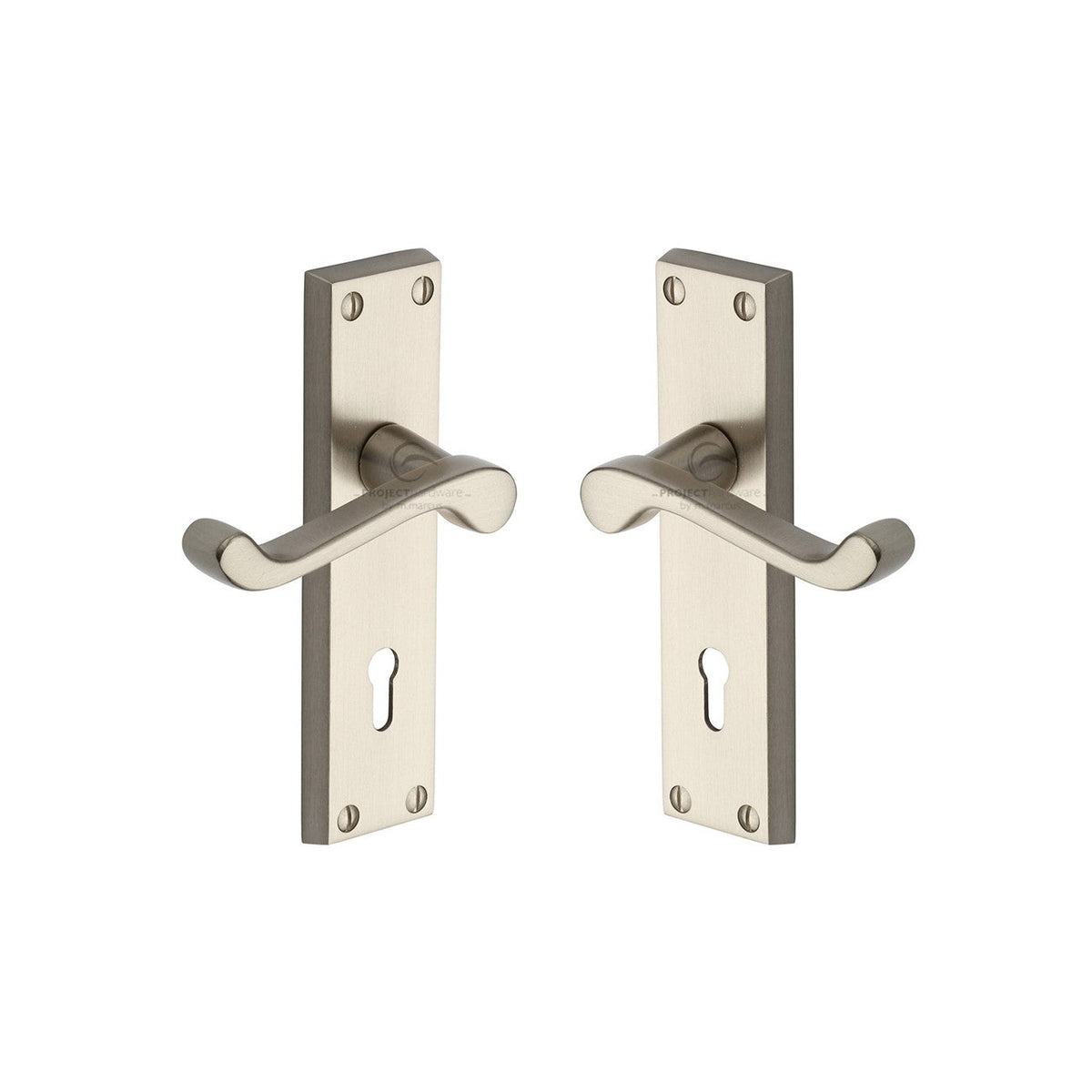 Luca Door Handle on Plate by M Marcus - Heritage Brass