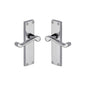Malvern Door Handle on Plate by M Marcus - Heritage Brass