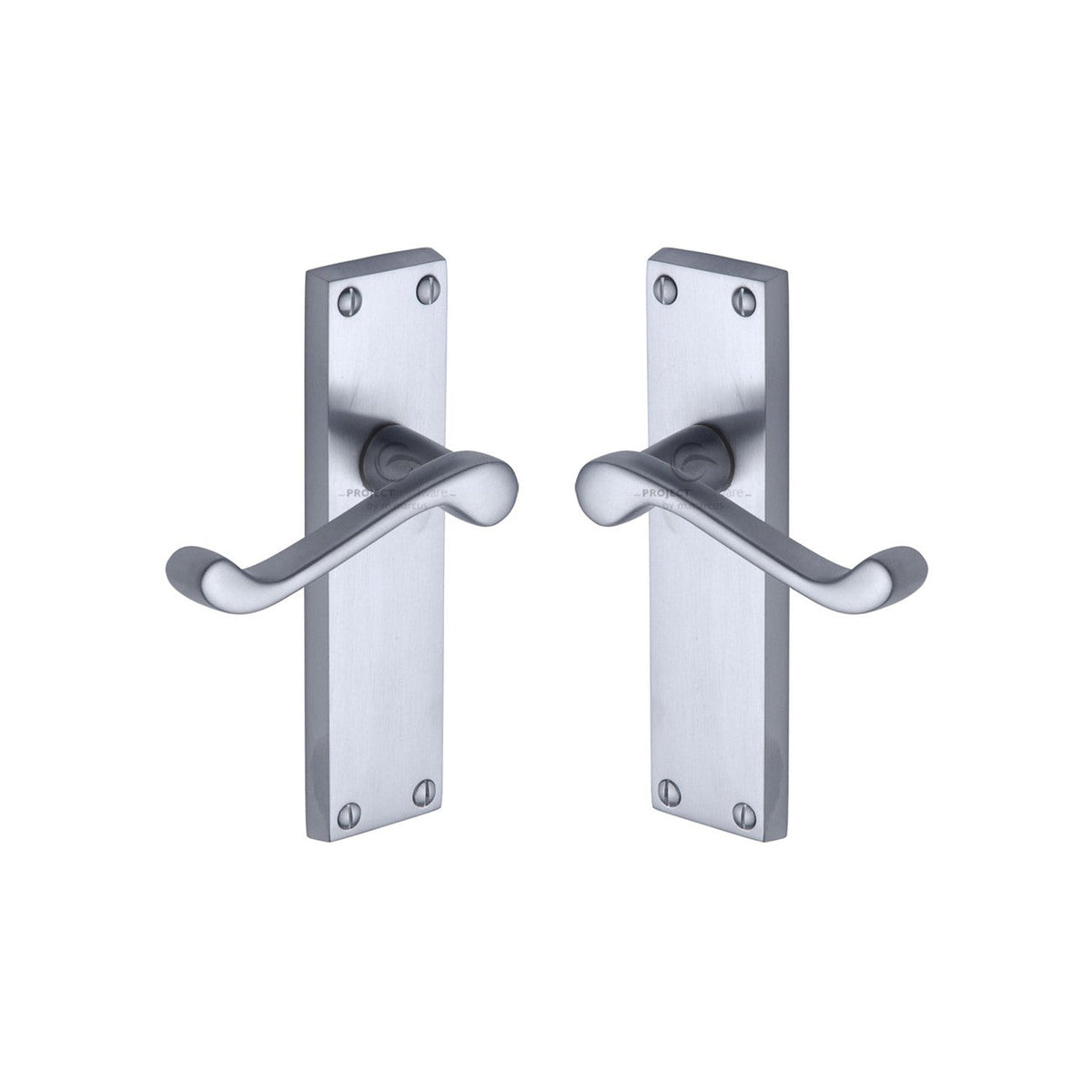 Malvern Door Handle on Plate by M Marcus - Heritage Brass