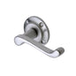 Malvern Door Handle on Round Rose by M Marcus - Heritage Brass