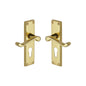 Malvern Door Handle on Plate by M Marcus - Heritage Brass