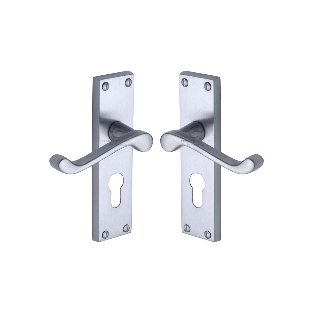 Malvern Door Handle on Plate by M Marcus - Heritage Brass