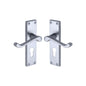 Malvern Door Handle on Plate by M Marcus - Heritage Brass
