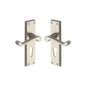 Malvern Door Handle on Plate by M Marcus - Heritage Brass