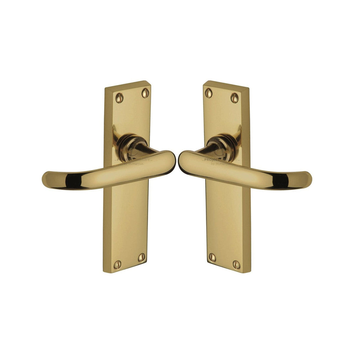Avon Door Handle on Plate by M Marcus - Heritage Brass