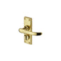 Avon Short Door Handle on Plate by M Marcus - Heritage Brass