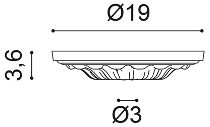 R11 Orac Ceiling Rose by Orac Decor