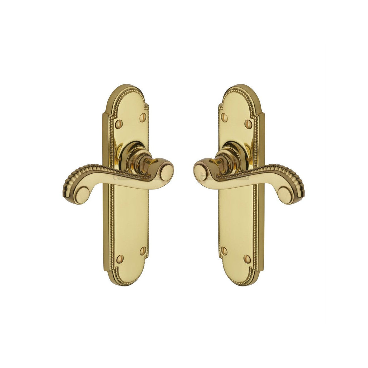 Adam Door Handle on Plate by M Marcus - Heritage Brass