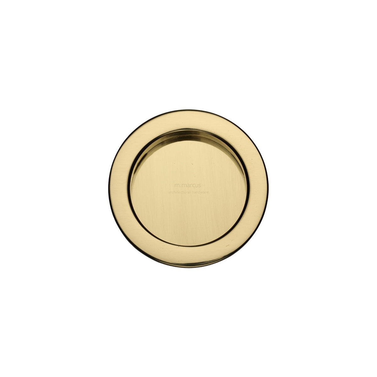Round Flush Pull by M Marcus - Heritage Brass