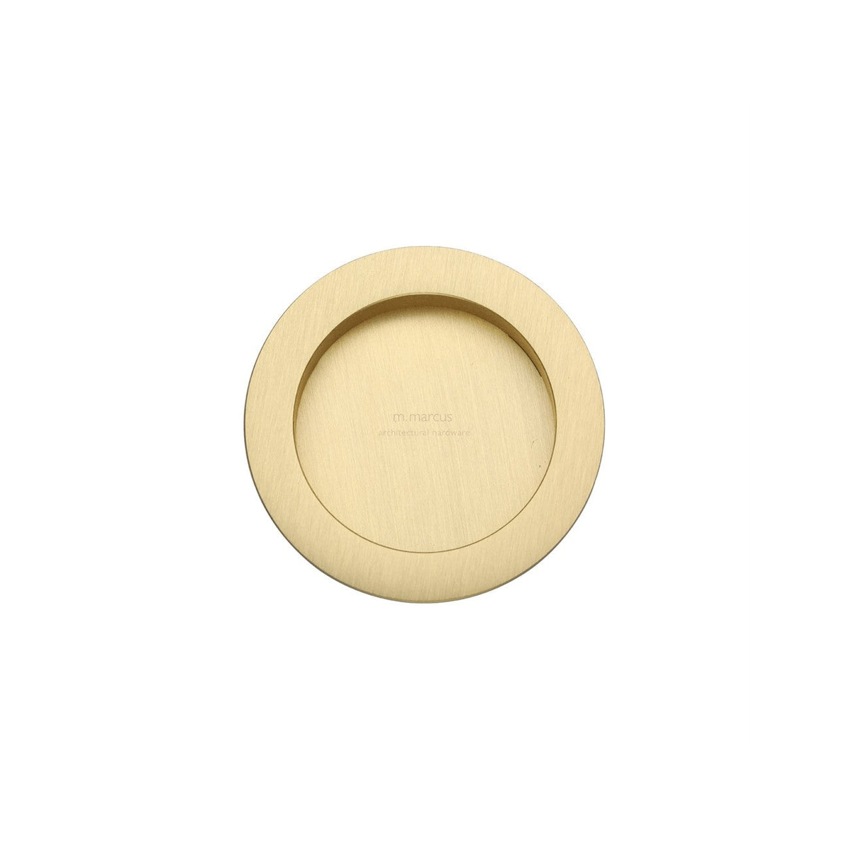 Round Flush Pull by M Marcus - Heritage Brass
