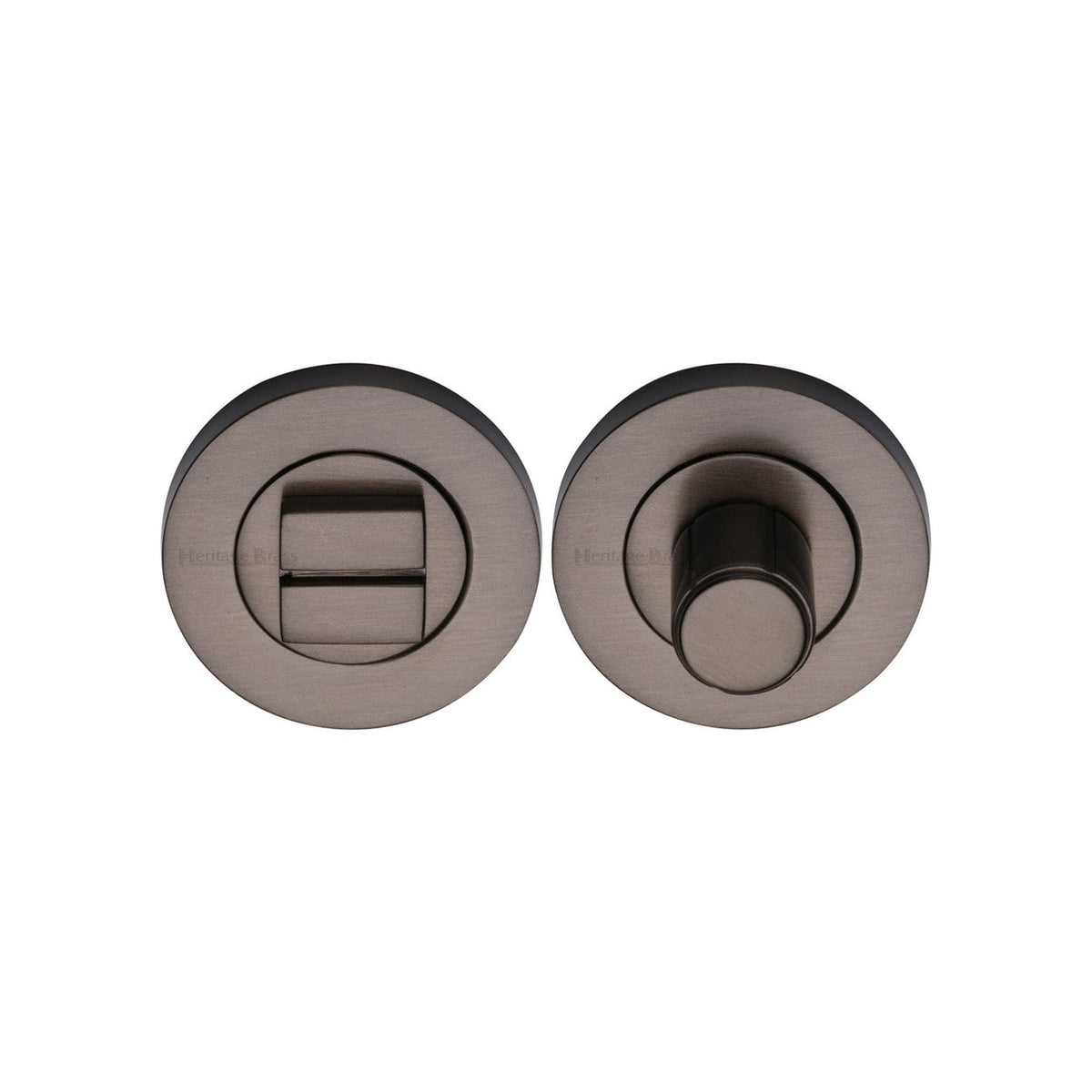 Round Bathroom Turn & Release - RS2030 by M Marcus - Heritage Brass