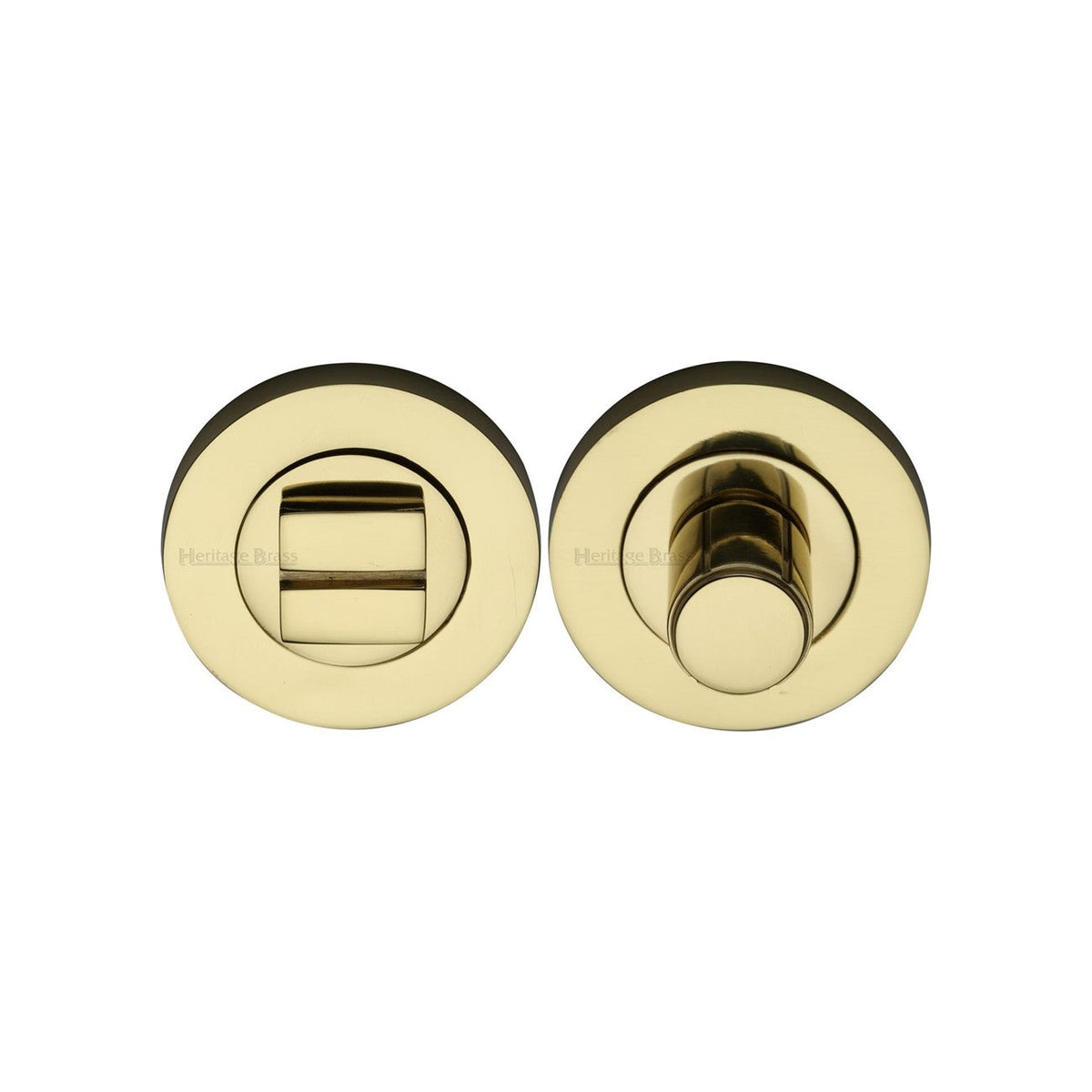 Round Bathroom Turn & Release - RS2030 by M Marcus - Heritage Brass
