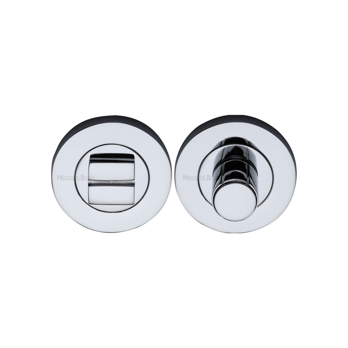 Round Bathroom Turn & Release - RS2030 by M Marcus - Heritage Brass
