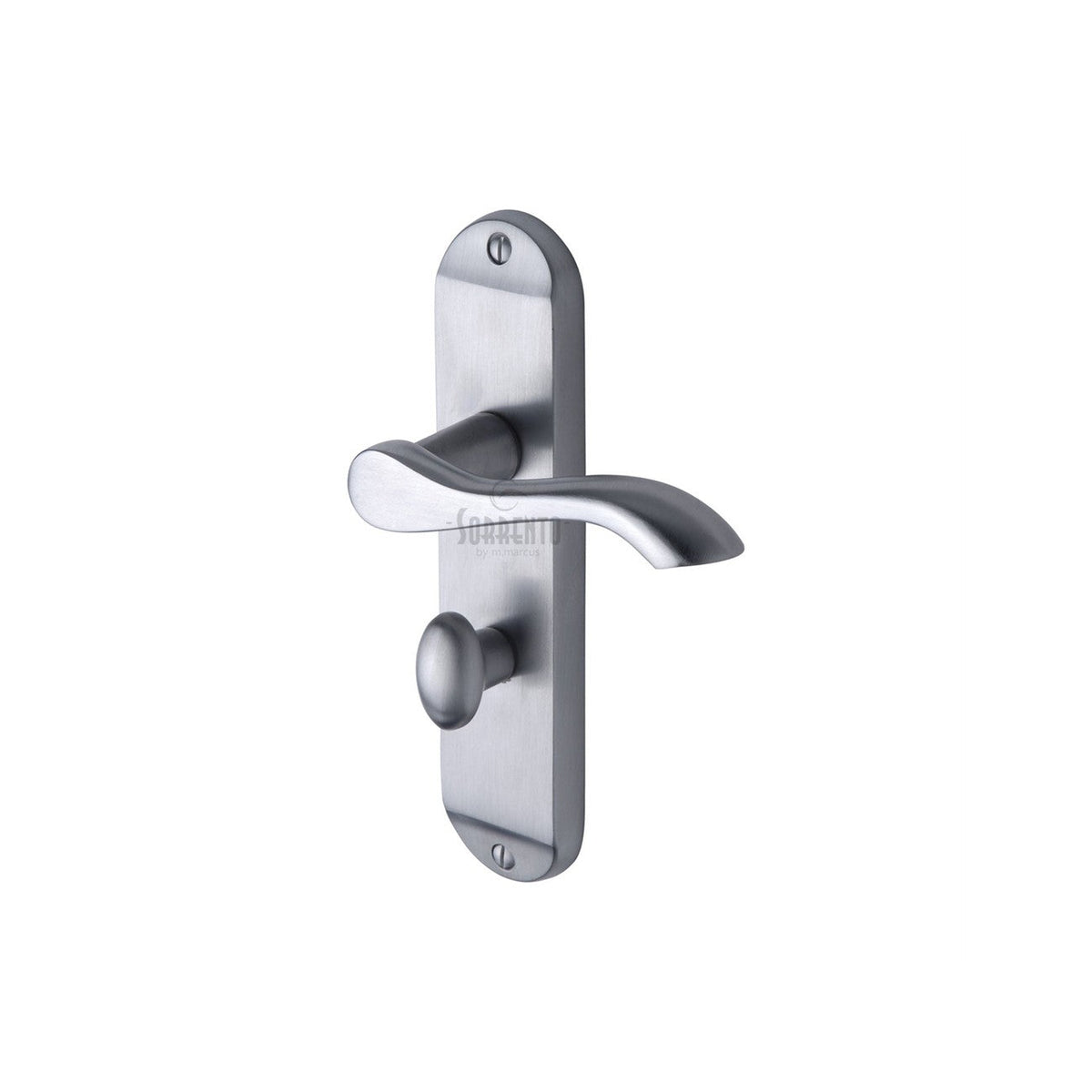 Aurora Door Handle on Plate by M Marcus - Heritage Brass
