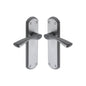 Atlanta Door Handle on Plate by M Marcus - Heritage Brass