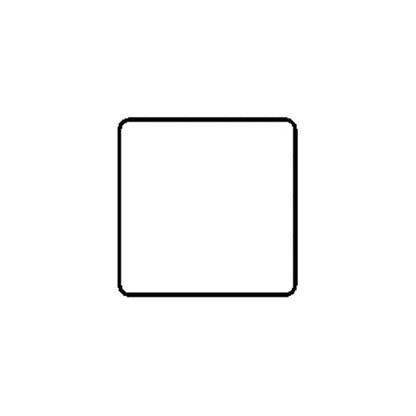 Mode Range Matt Black Single Blank Plate