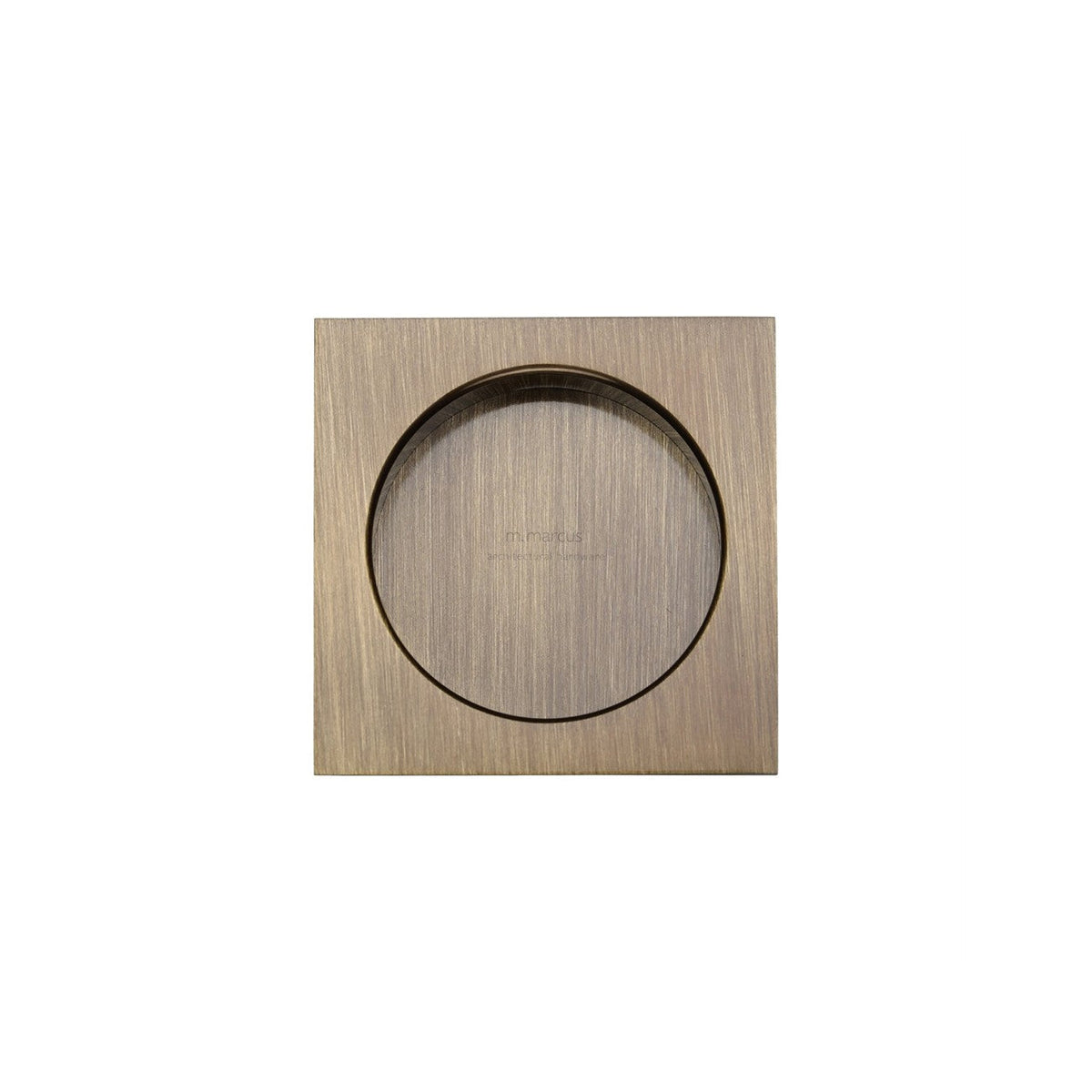 Square Flush Pull by M Marcus - Heritage Brass