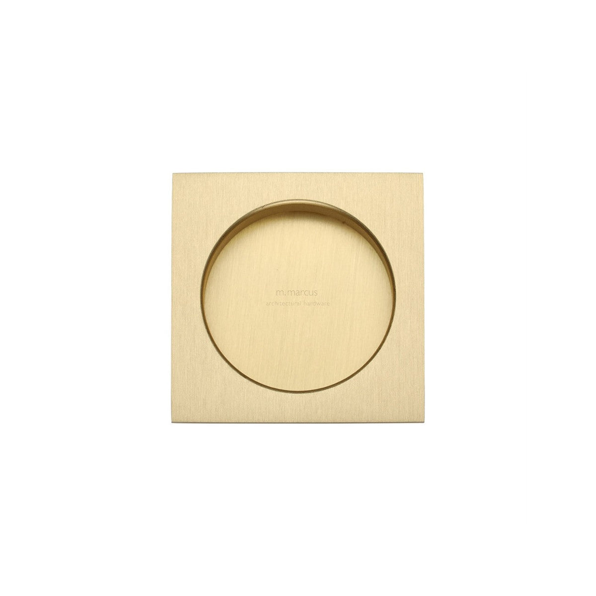 Square Flush Pull by M Marcus - Heritage Brass