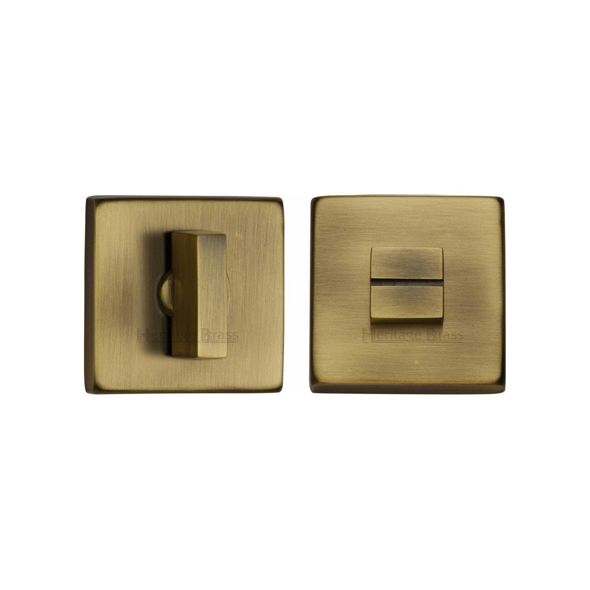 Square Bathroom Turn & Release - SQ4035 by M Marcus - Heritage Brass
